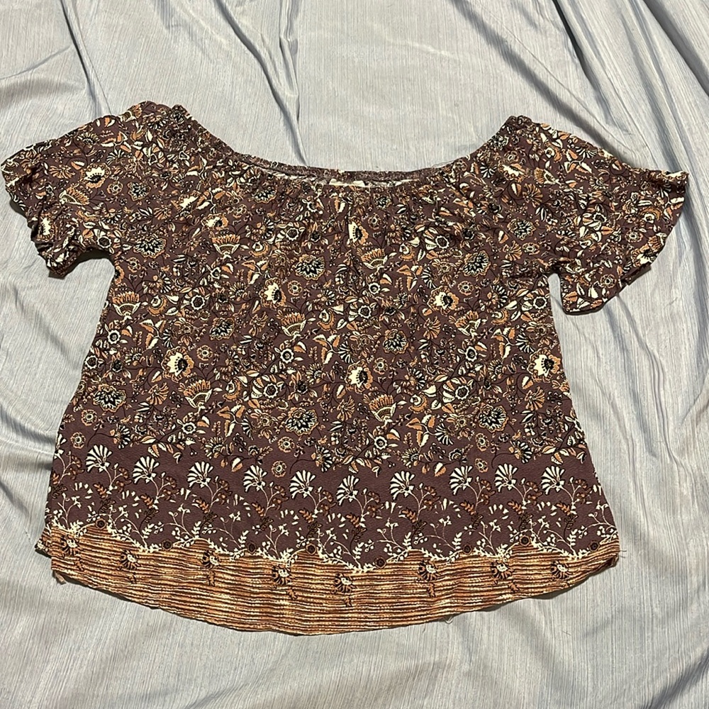 🍋 Knox Rose - purple floral blouse